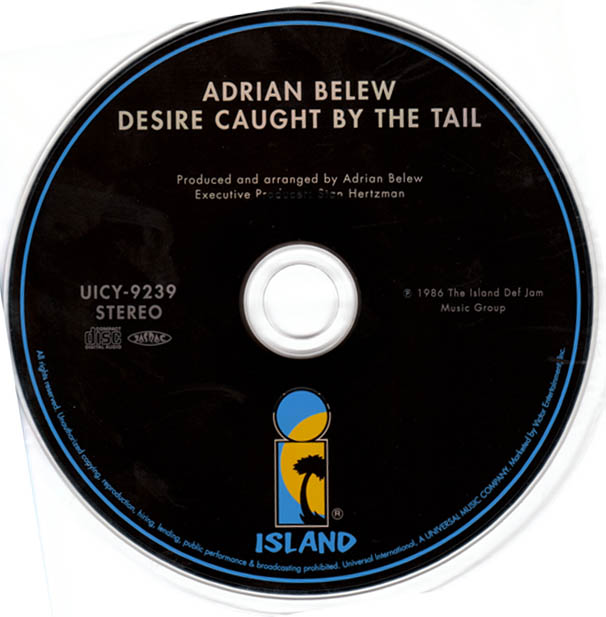 CD, Belew, Adrian - Desire Caught By The Tail
